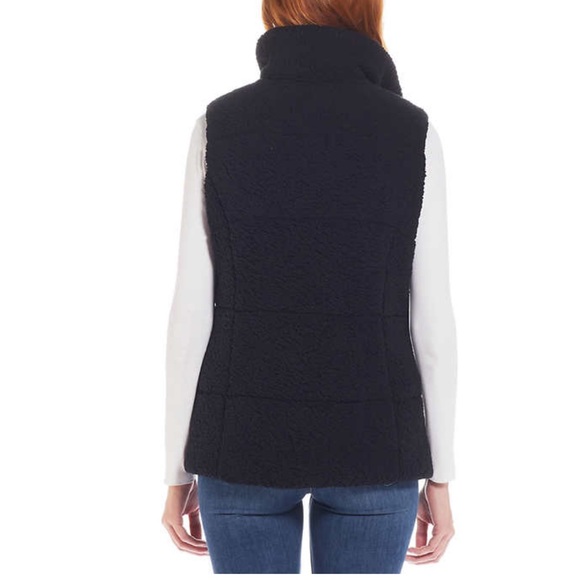 Weatherproof Women's Sherpa Fleece Vest black size S NWT - Picture 3 of 4